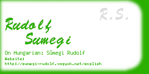 rudolf sumegi business card